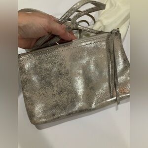 HOBO Distressed Platinum Darcy Crossbody Bag
